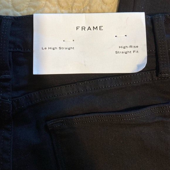 “FRAME” Le High Straight Glitter Stripe Jeans - Picture 16 of 16